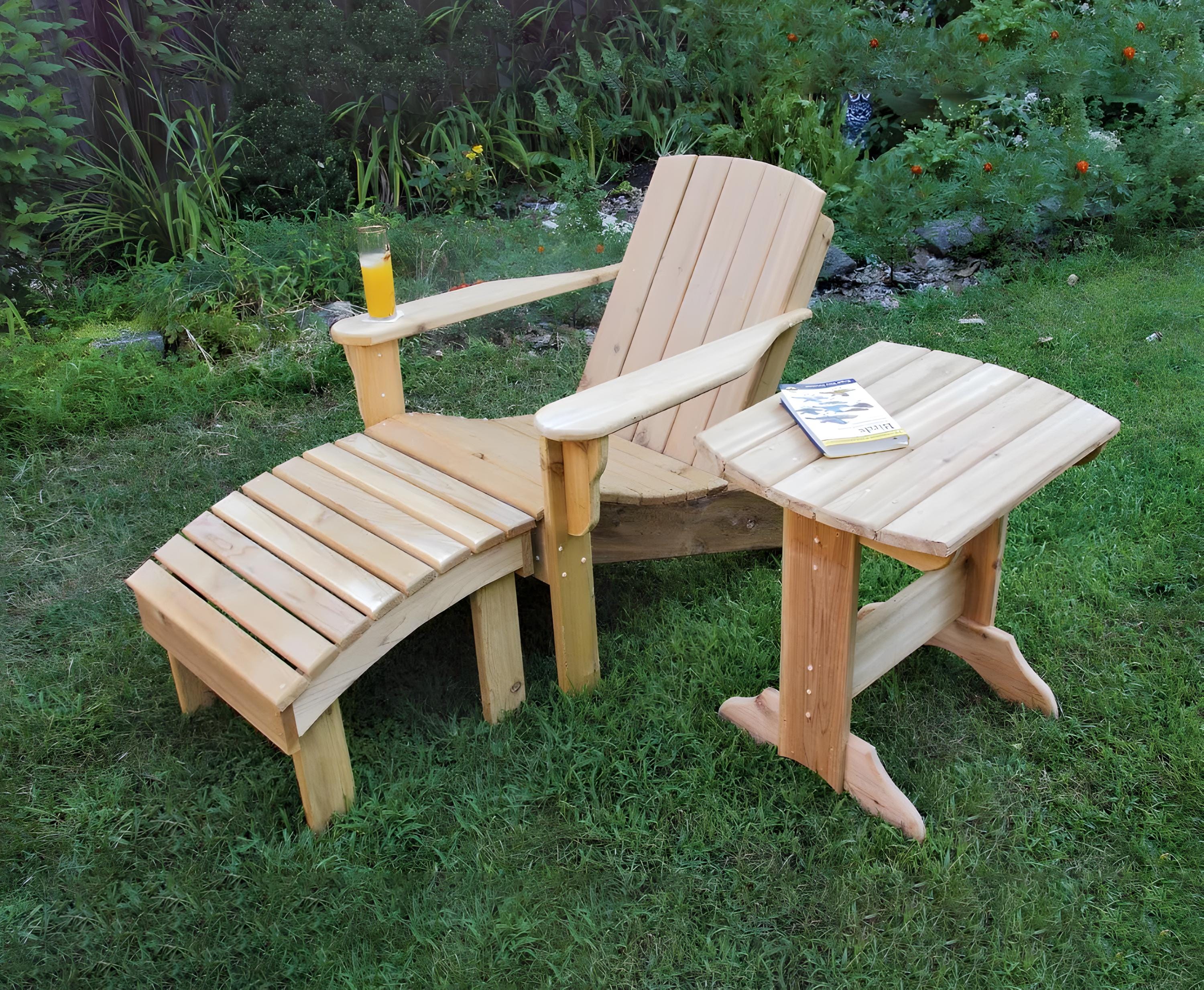 DIY Adirondack Chair, Footrest \u0026 Table Plans: Outdoor Furniture Set (PDF  Pattern) - Etsy, image size:3000x2466