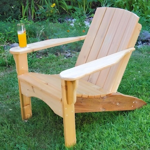 DIY Adirondack Chair & Footrest Plans | Outdoor Seating Blueprint | Custom Wooden Patio Furniture