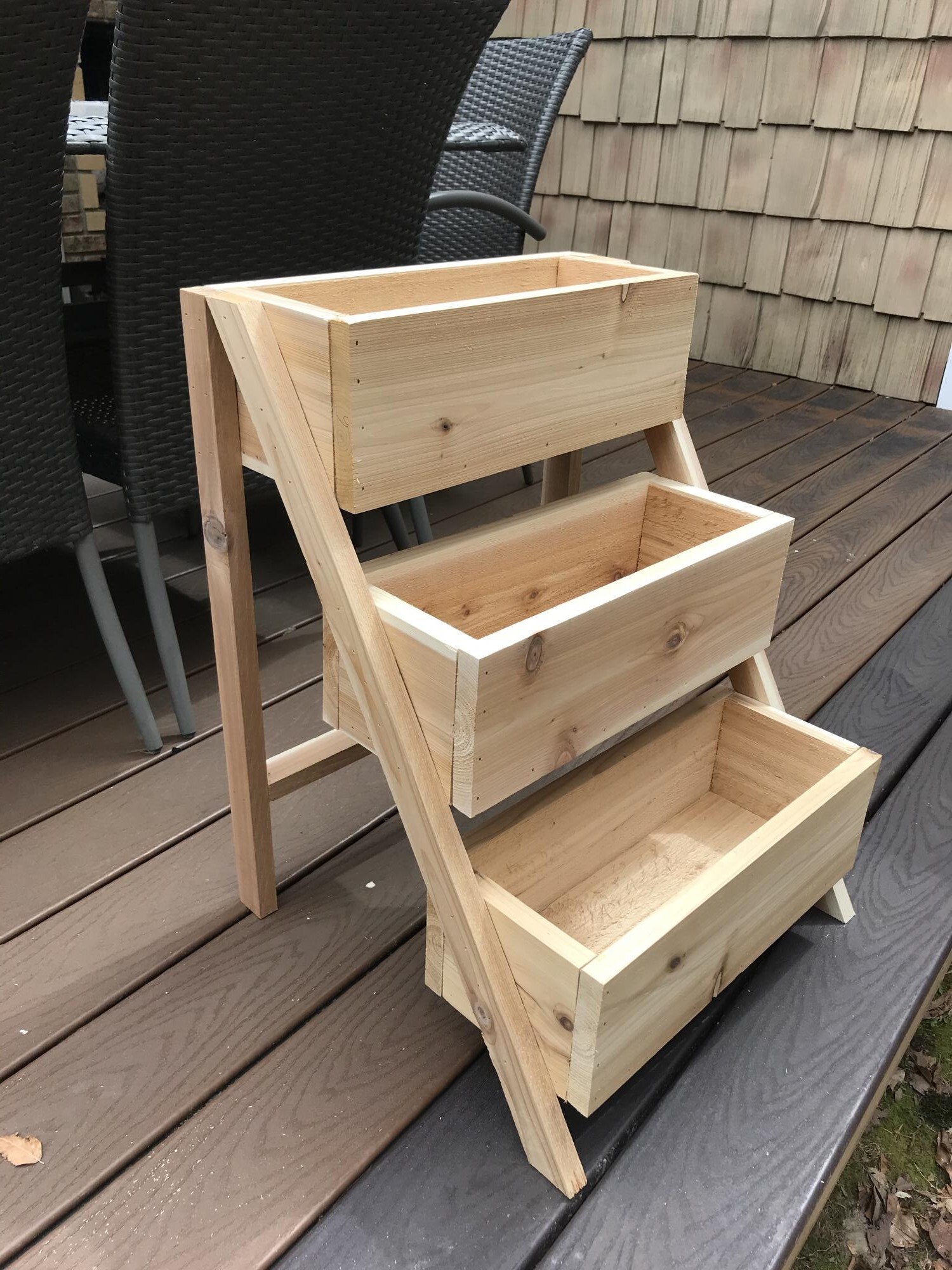 3 Tier Raised Planter Box DIY Plans: Vertical Garden (PDF) - Etsy