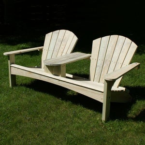 Easy DIY Double Adirondack plans