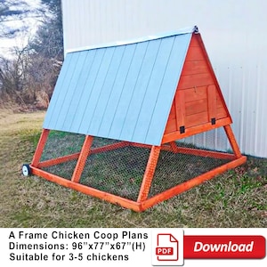 Movable A-Frame Coop Plans | DIY Chicken Tractor Plans | Build a Portable Chicken Coop