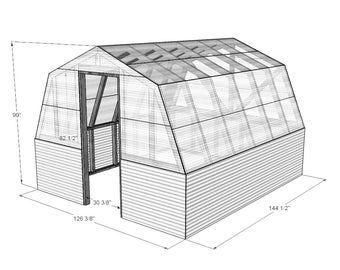 DIY Gewächshaus Plan (PDF digital)