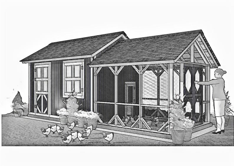 DIY Chicken Coop & Garden Shed. Easy-to-follow Plans - Etsy
