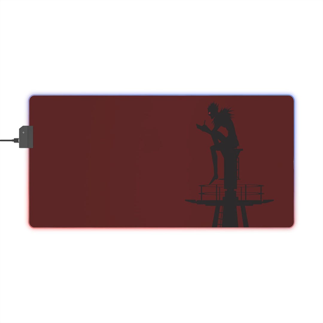 Gaming Mouse Pad, Ryuk Death Note Design, Anime Mousepad, LED Light Up ...