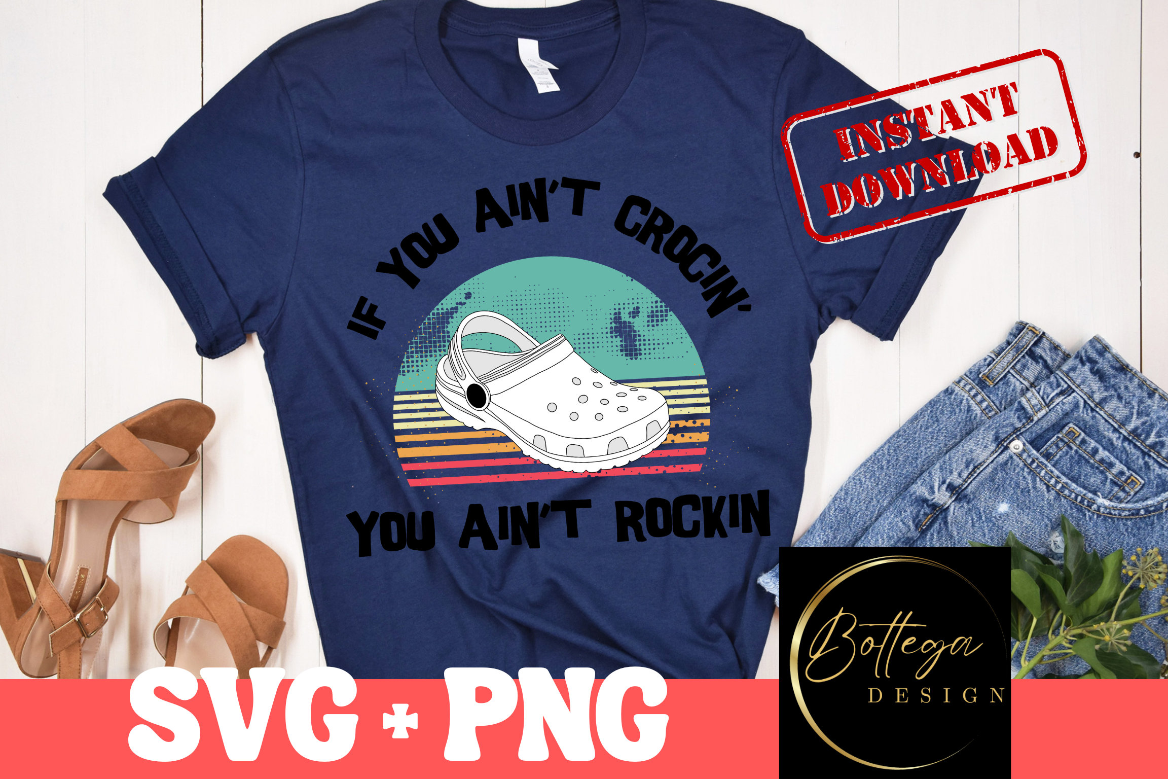If You Ain't Crocin' You Ain't Rockin' SVG | Crcks Svg | Funny Svg