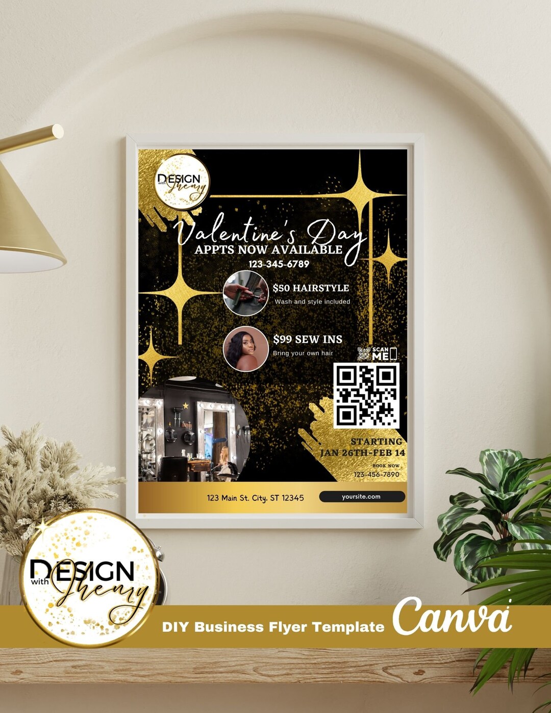 Edit in Canva DIY Template Digital Product Editable Flyer Business Template Canva Design