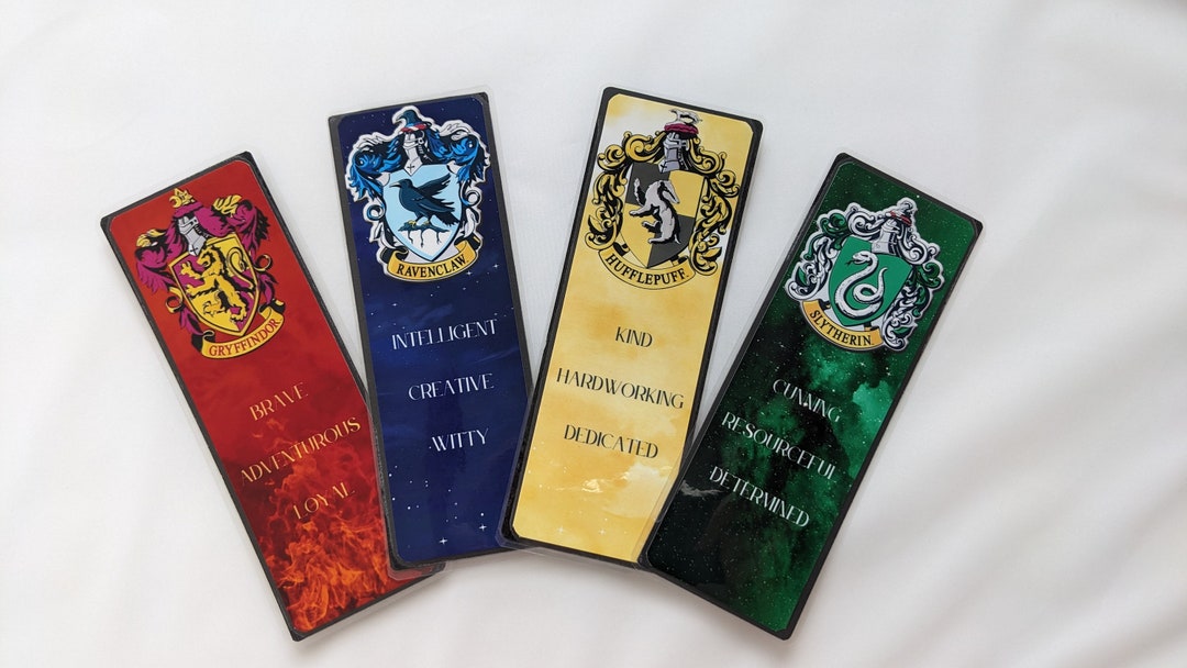 Hogwarts House Bookmarks - Etsy Australia