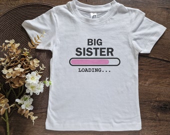 Big sister announcement shirt - a t-shirt to announce your pregnancy to family and friends
