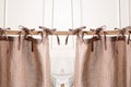 Gauze Linen Cafe Curtains, Boho Custom Size Color Short Gauze Curtains, Kitchen Curtains, ONE PANEL Bathroom Shower Short Cafe Curtains