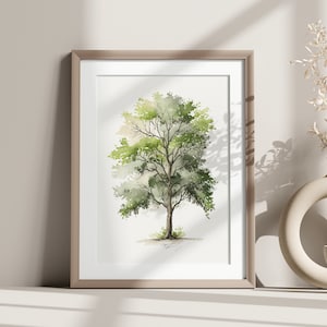 Ash Tree - Stunning British Native Watercolour Digital Print