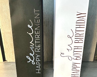 Personalised Celebration Luxury Bottle Bag