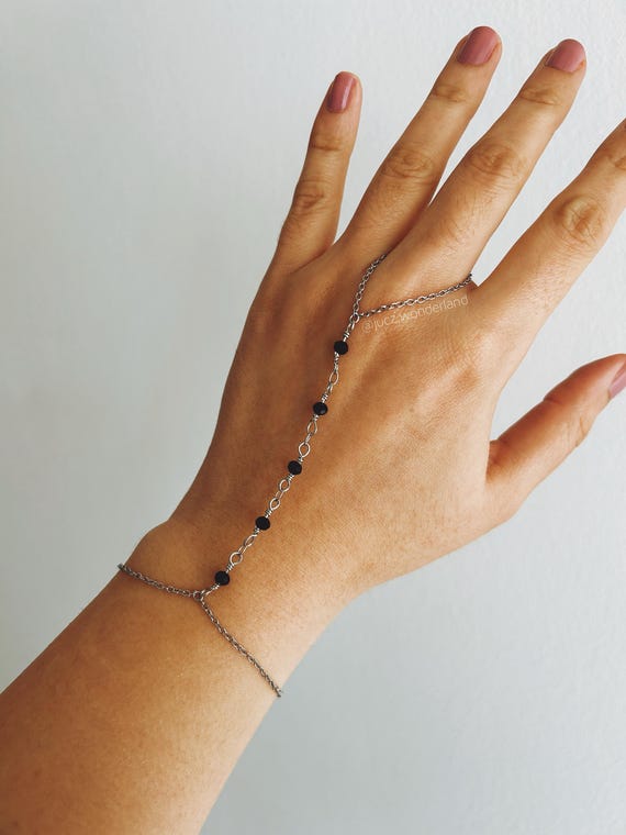 Elegant Two Tone Crystal Bracelet – Minimalist Stainless Steel Buy Two Tone Stainless Steel Fashion Bracelet Online at SO  main image 2
