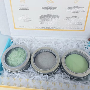 ULTIMATE GYM LOVER Home Recovery Foot Spa, Natural Gift Box Set, Deep Tissue Soak, Exfoliating Scrub, Rosemary & Tea Tree Shea Butter Balm