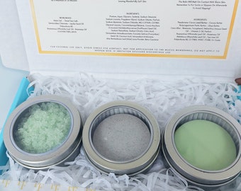 ULTIMATE GYM LOVER Home Recovery Foot Spa, Natural Gift Box Set, Deep Tissue Soak, Exfoliating Scrub, Rosemary & Tea Tree Shea Butter Balm