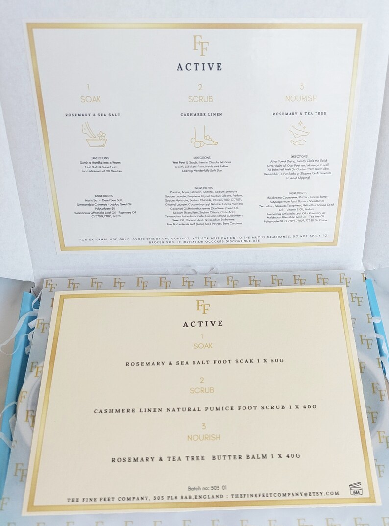 CHRISTMAS Gift Box Set for Dry Feet, Shea Butter Tea Tree & Vitamin E