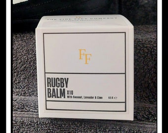 X10 COCONUT Rugby Balm For Him, Hydrating Protective Barrier Cream, Stud Protection Leg and Foot Shield, Relaxing Soothing Foot Lotion Bar