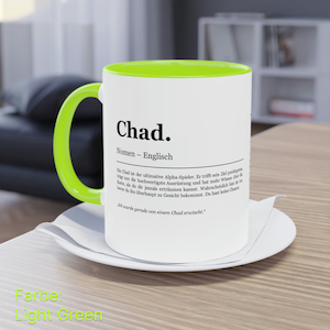 Gaming Mug | Merch | Dictionary entry | &quot;CHAD & TIMMY&quot; | Gift idea for gamers in 10 colors | Printed on both sides