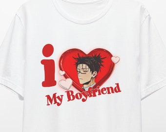 Limited Heart Boyfriend Tshirt | I Love My Boyfriend Anime T