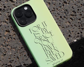 Minimalistiskt kristet bibelvers-telefonskal, bibelcitatskal, trosbaserad gåva för iPhone - Samsung