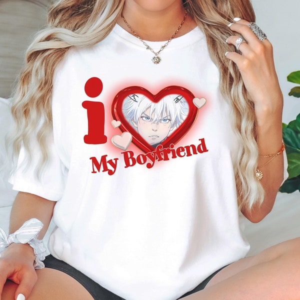 Boyfriend shirt anime clearance