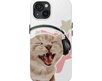 Vibing Cat Phone Case - iPhone 16 - All, Samsung S23 S22 S21 S20