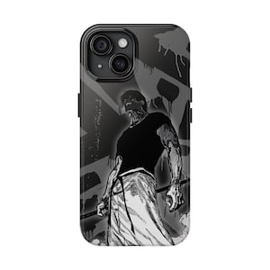 Dark warrior Anime iPhone Hülle | Cursed Energy Handyhülle für iPhone 15 14 13 12 11 SE XR Pro Max