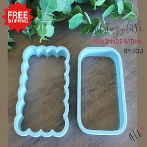 Mini Ice Cream Sandwich Clay Cutters | Rectangular Shape | Fake Bake | Kitchen Decor