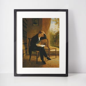 John Keats, portrait by Joseph Severn 1821-1823, Instant Print Photos, Digital Art Download For Photo Printing, Mini prints, Photo art print