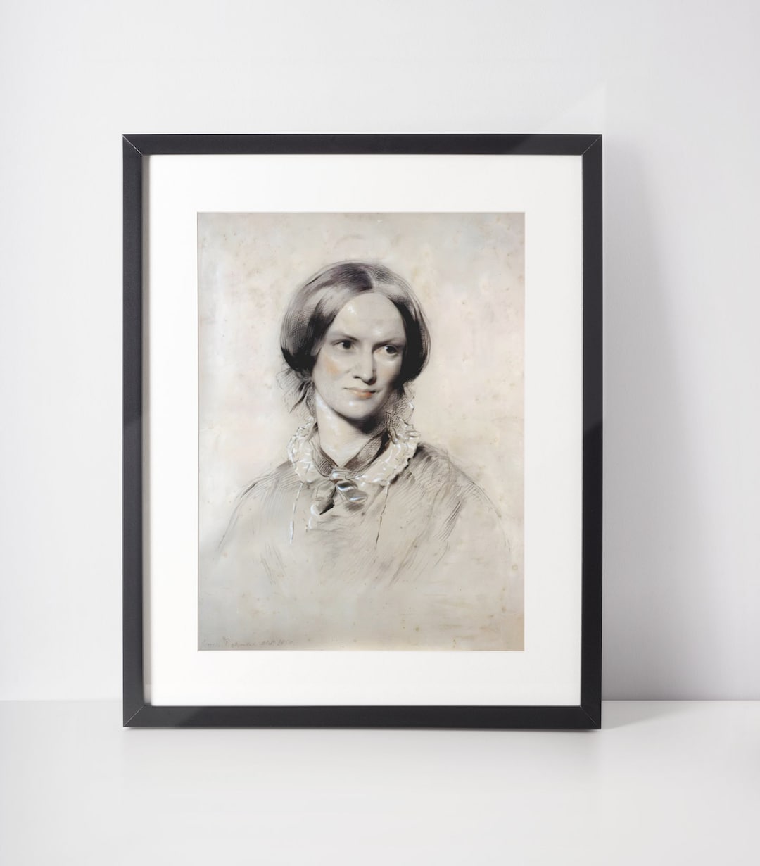 Charlotte Bronte Portrait, by George Richmond, 1850, Instant Print ...