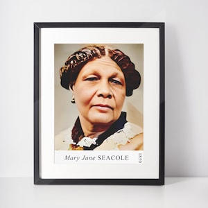 Mary Jane Seacole Photo, 1850, Digitally enhanced and colourised, Instant Print Photos, Digital Art Download For Photo Printing