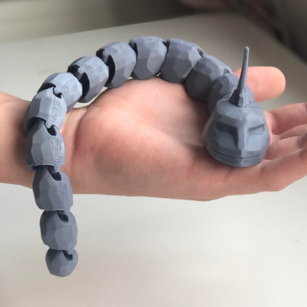 Articulated Onix Pokemon 3D Printed Fidget Toy Etsy