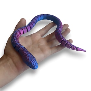 Realistic Articulated Snake 3D Printed Fidget Toy