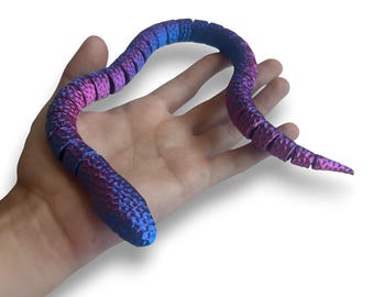 Realistic Articulated Snake 3D Printed Fidget Toy