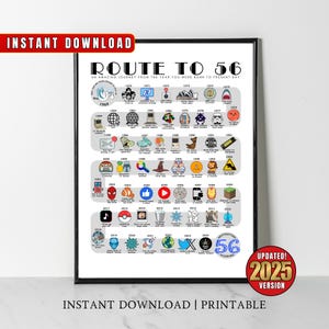 1969 verjaardag poster, route naar 56, 56e verjaardagscadeau, 56e verjaardag feest decor, weg naar 56 jaar geleden terug in 1969 print, geboren in 1969 kunst aan de muur
