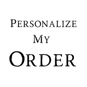 Pode incluir: Texto preto e branco em um fundo branco que diz "PERSONALIZAR MEU PEDIDO".
