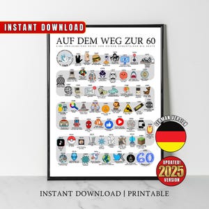 1965 Geburtstagsposter, 60 Jahre alt, Geburtstagsgeschenk, Road to 60 Jahre, Geburtstagsgeschenk, Road to 60 Jahre, Geburtstagsgeschenk, Geburtstagsgeschenk, Geburtstagsgeschenk, Geburtstagsgeschenk