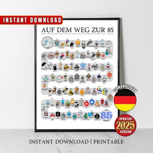 1940 Geburtstagsposter, Road to 85 Jahre, Geburtstagsgeschenk, Geburtstagsgeschenk, Road to 85 Jahre, Back In 1940 Print, Geburtstagsgeschenk 85th Bday Back In 1940