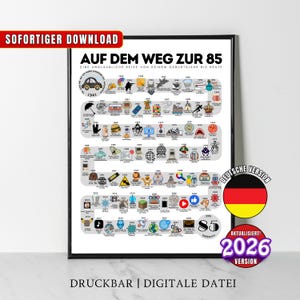 Póster de cumpleaños de 1941, Camino a los 85, Regalo de cumpleaños número 85, Impresión de camino a los 85 años atrás en 1941, Decoración de fiesta de nacidos en 1941