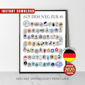 1960 Geburtstag Poster, Weg zu 65, Geburtstag Geschenk, 65th Bday Party Deko, Weg vor 65 Jahren, Back In 1960 Print, Born in 1960