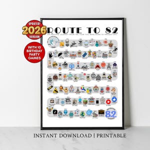 82nd Birthday Gift for Grandma Grandpa Mom Dad, Born in 1944 Birthday Poster