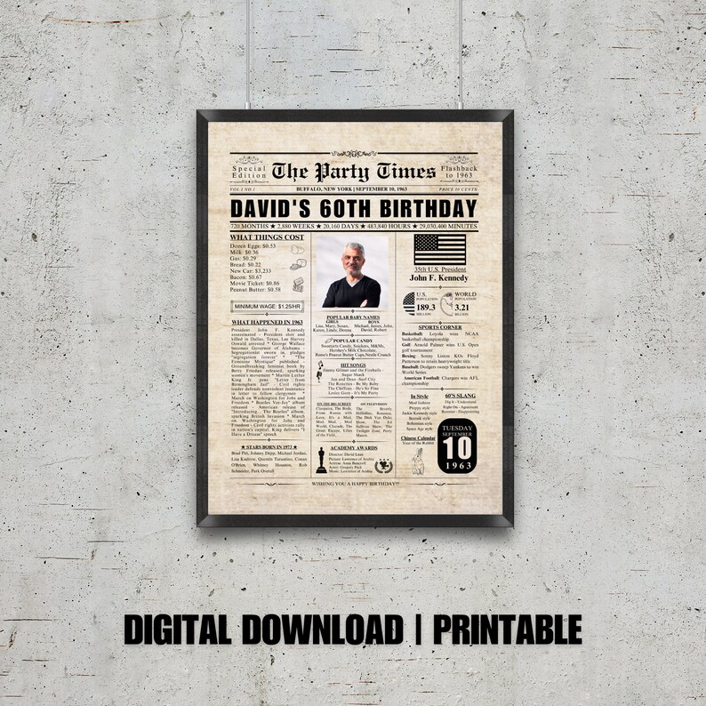 Custom 60th Birthday Newspaper - Il 794xN.4768792594 Of81 