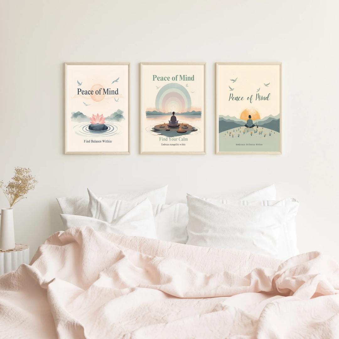 4er Set Wandbilder zum selbst Ausdrucken - Etsy.de