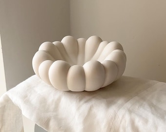 Organic chunky bowl, custom colour effects, Handmade | Jesmonite |  home decor and gifts.