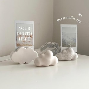 Polaroid Instax photo holder set of 2, Cloud bubble | Jesmonite, home decor & custom gifts