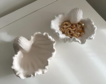 Maceta de caracola de jesmonita hecha a mano, decoración neutra para el hogar