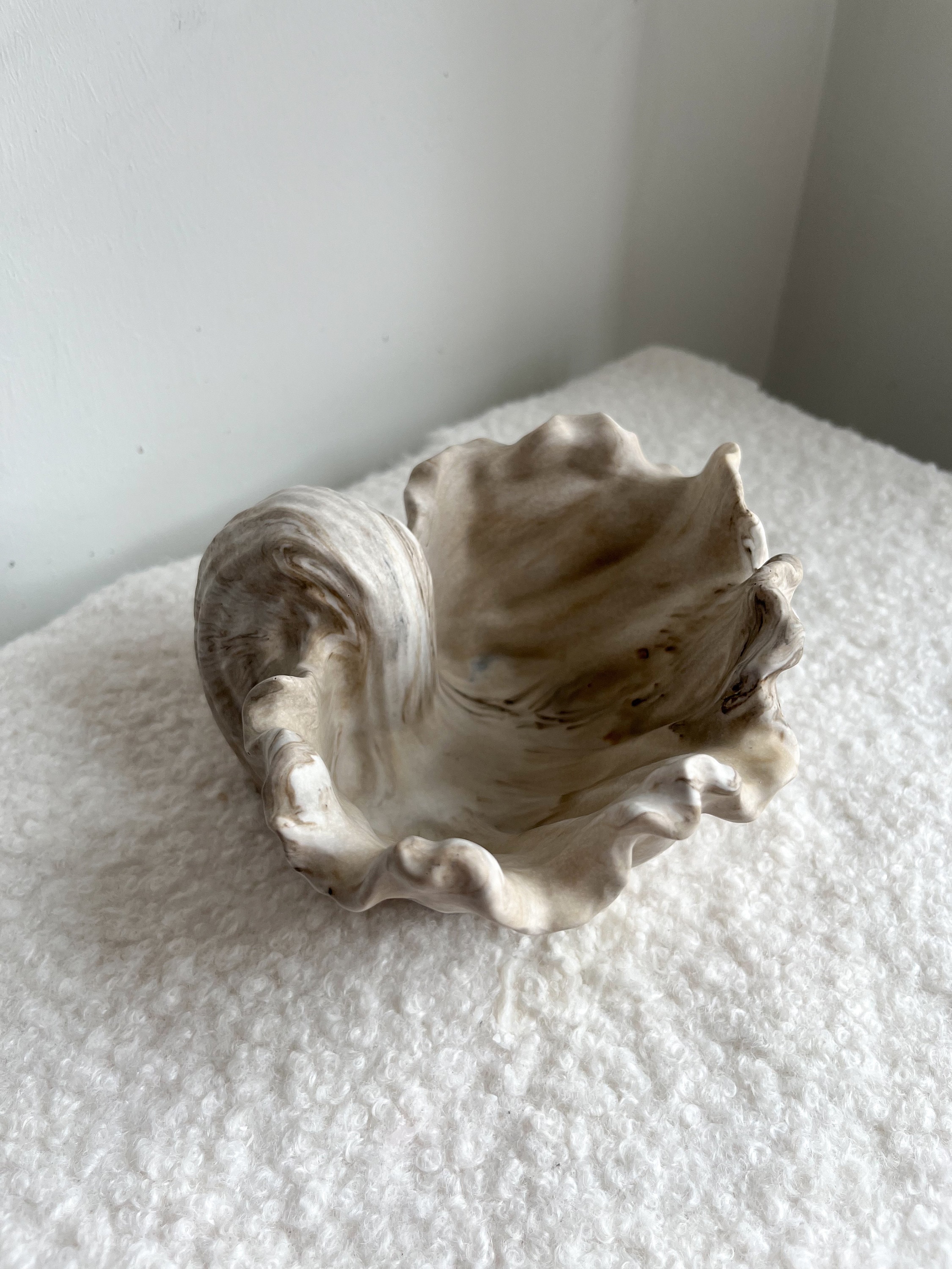 Handmade Jesmonite Conch Shell Pot, Neutral Home Decor - Etsy