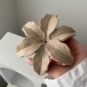 Lily flower Incense holder, custom colours effects | Handmade | Jesmonite | Incense trays | Neutral home Decor and gifts. image 15