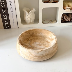 Round decorative bowl, choose different colour effects, Handmade | Jesmonite | home decor and gifts. image 16