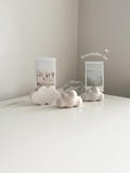 Polaroid photo holder set of 2, Cloud & bubble, personalised, custom colour effects | Handmade | Jesmonite | Neutral decor and gifts