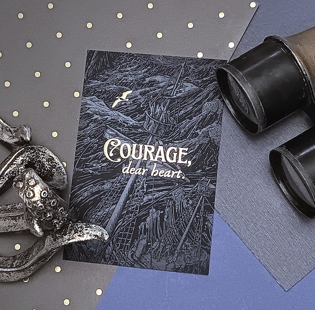 Aslan Quote Note Card, Blank Inside With Envelope, Courage Dear Heart ...